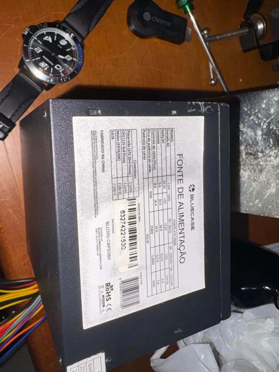 Fonte bluecase 350w - Foto 2