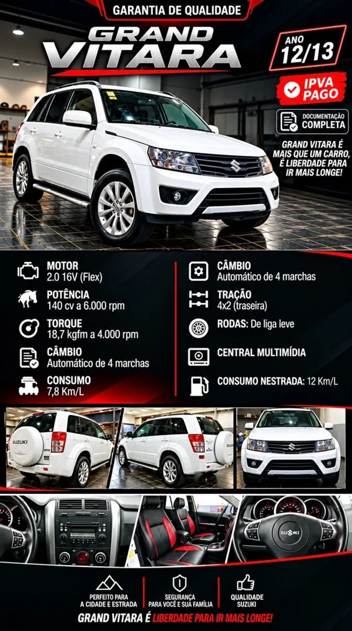 Suzuki Grand Vitara Grand Vitara L.EDI. 2.0 16V 4x2/4x4 Aut. 2013