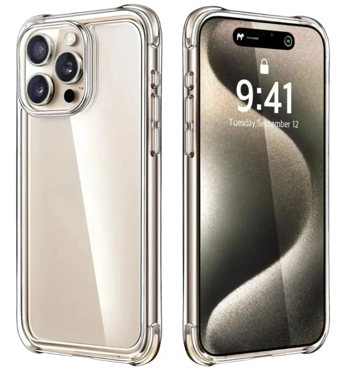 Capinha de silicone transparente iPhones 13 pro max - Foto 2