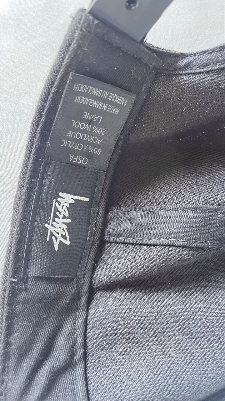 Boné Stussy original snapback preto - Foto 5