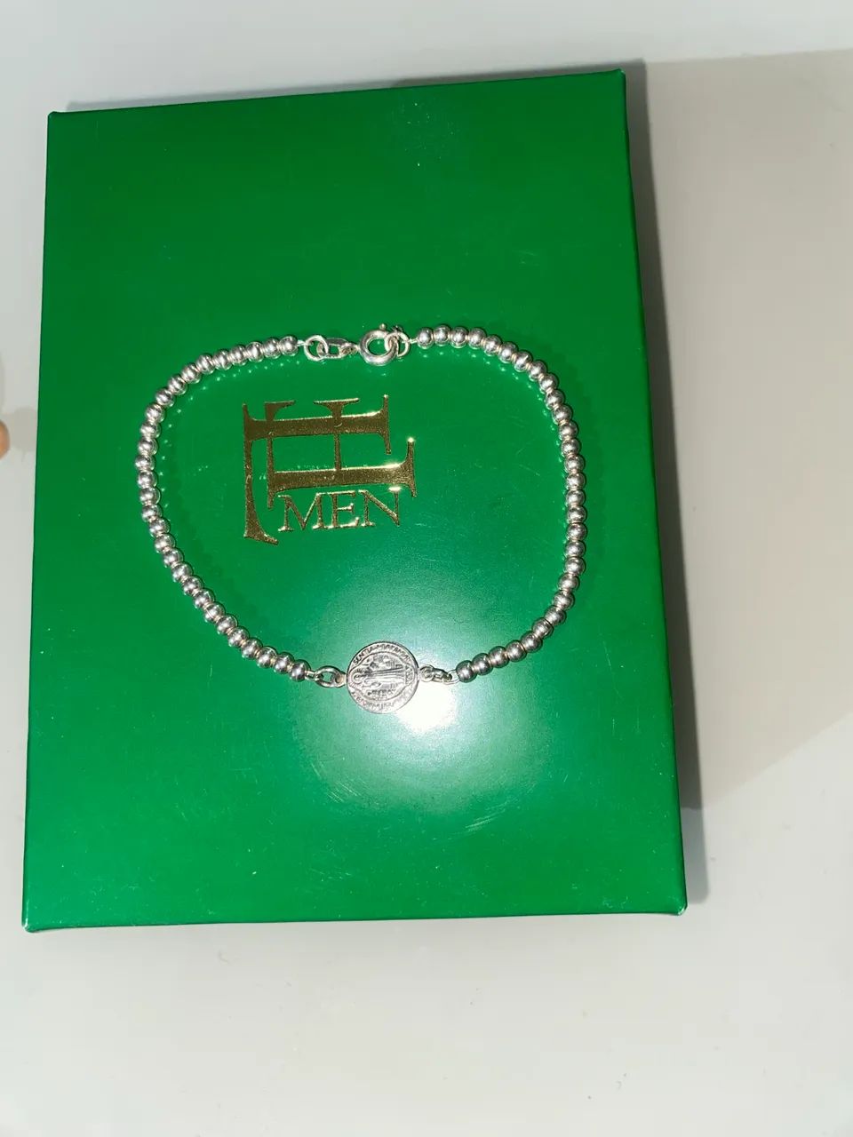 Pulseira de prata São Bento - Foto 5