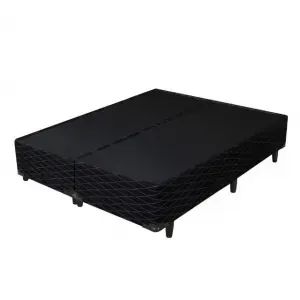 Base queen Suede Preto novo