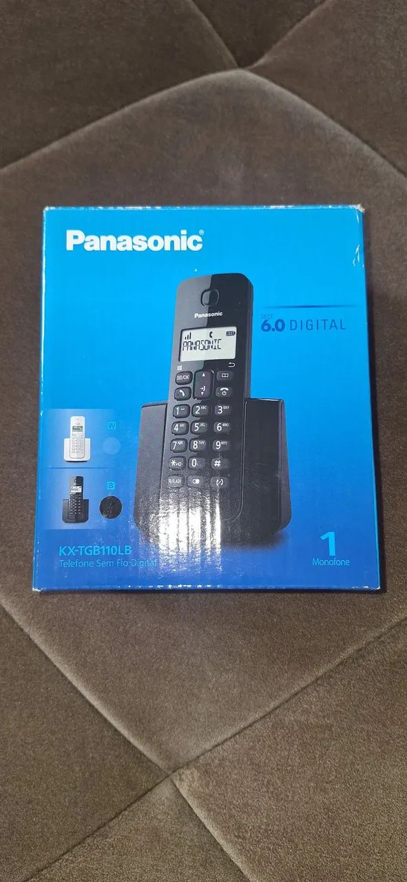 TELEFONE SEM FIO DIGITAL PANASONIC - KX-TGB110LB