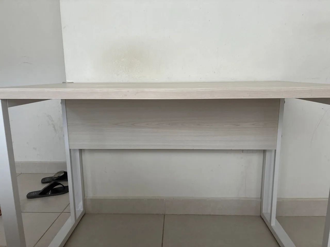 Mesa metalon com mdf - branco  - Foto 2