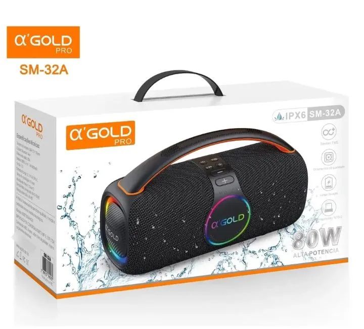 CAIXA DE SOM BLUETOOTH ?GOLD PRO SM-32A - 80W  - Foto 4