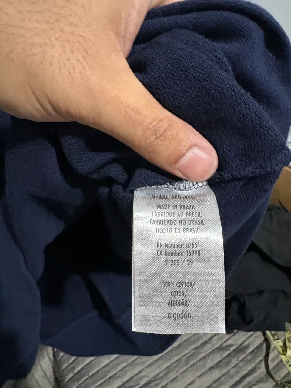 Moletom Lacoste Classic Fit Original 4XL Preto Com Capuz - Foto 3