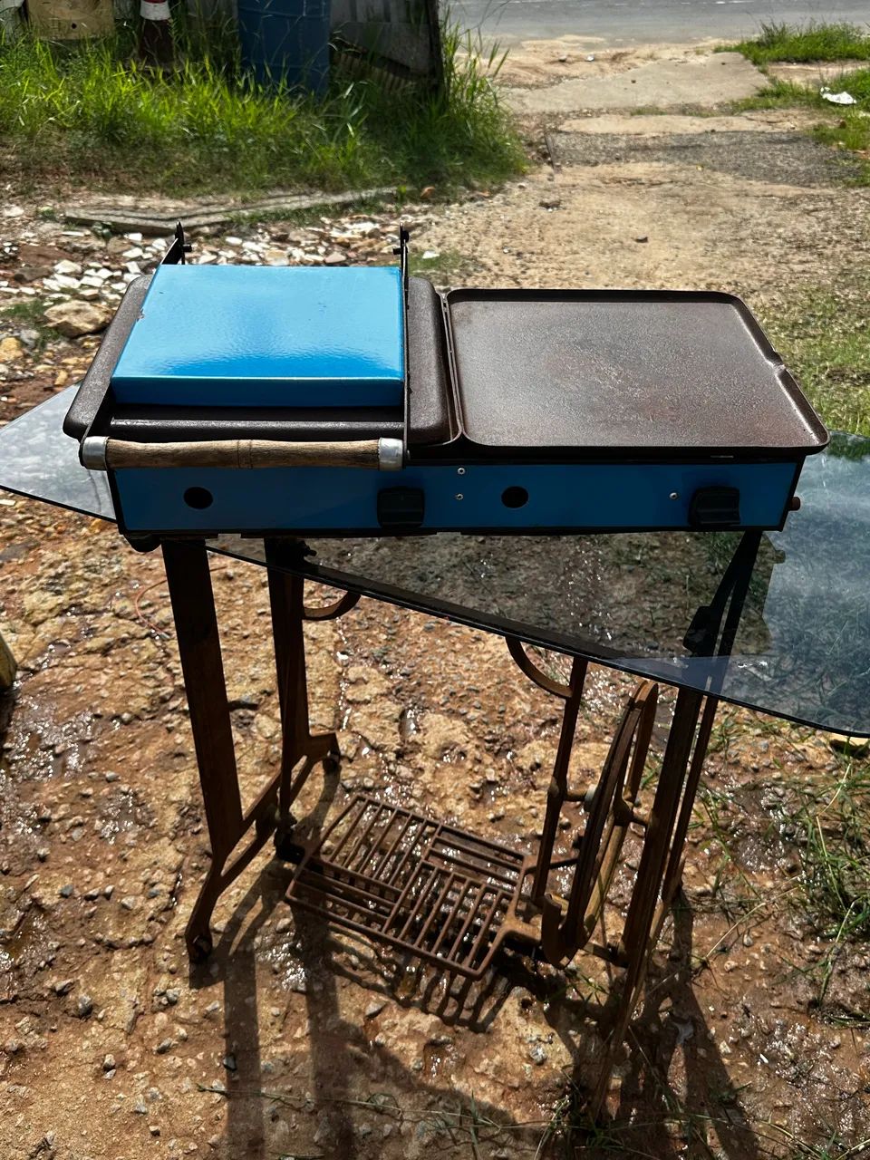 Chapa de lanches de ferro esmaltada  - Foto 2