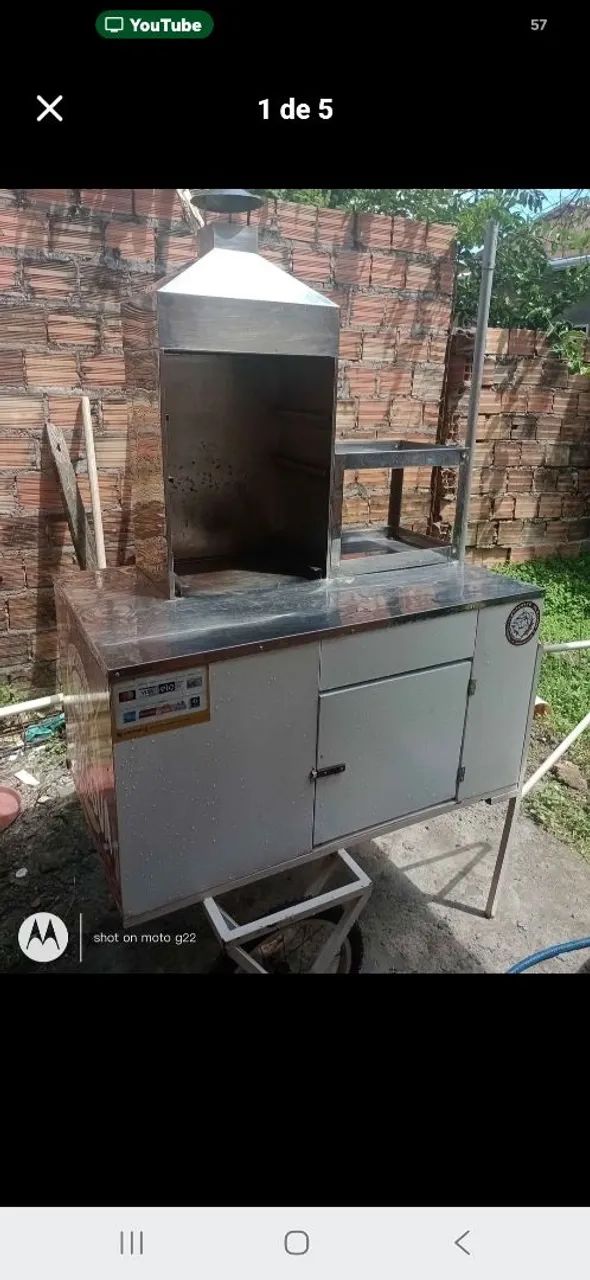 Carrinho pra vender churrasco. - Foto 4