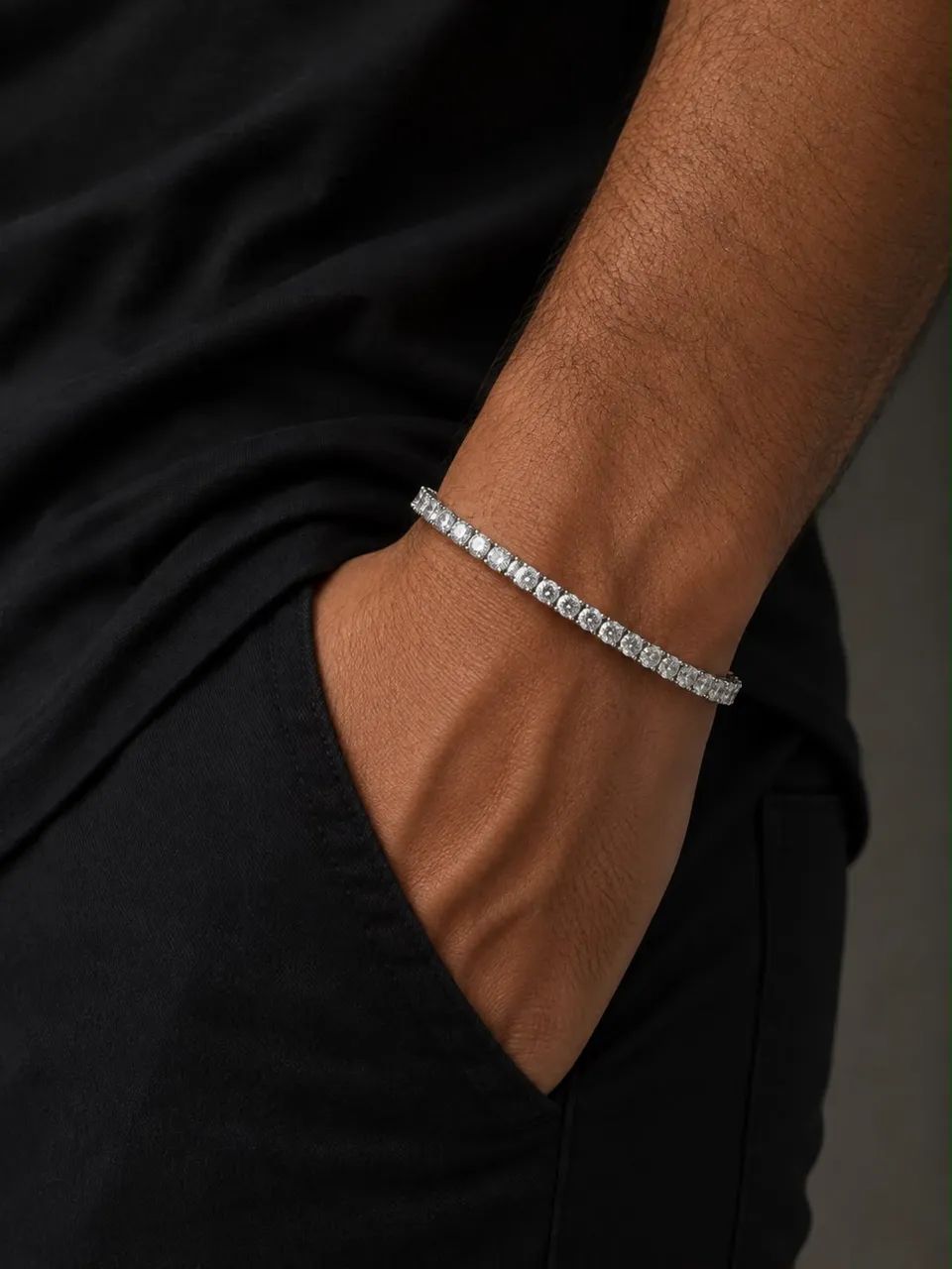 PULSEIRA PRATA 925 RIVIERA ZIRCÔNIA 18cm valor 794 Cód 80097  - Foto 2