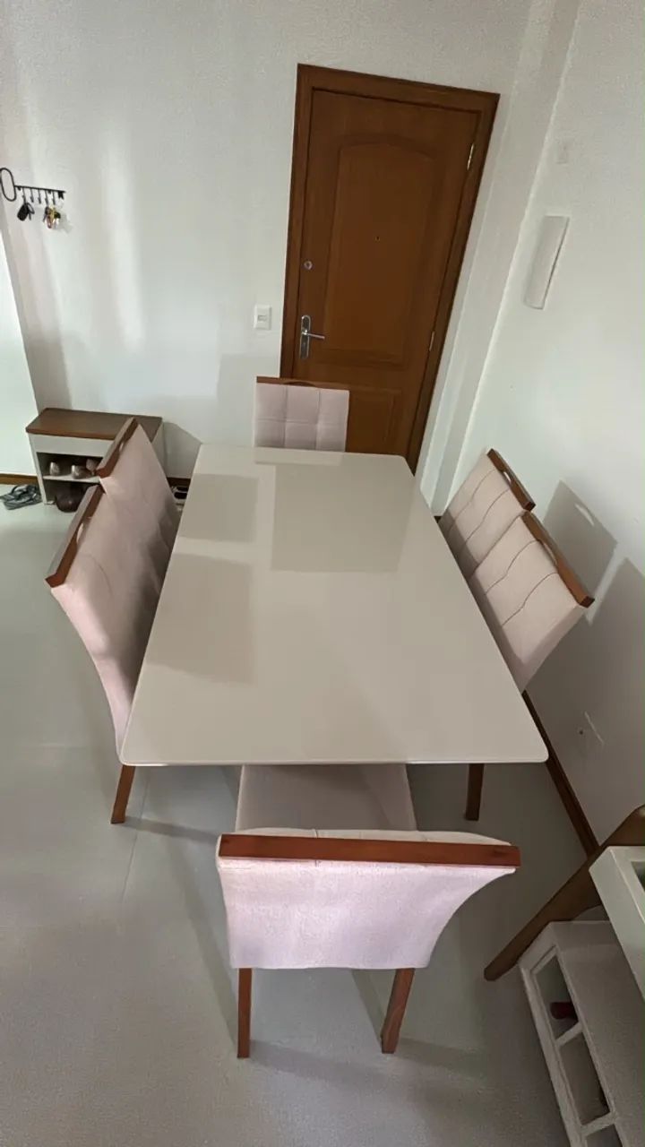 Mesa de jantar retangular com 6 cadeiras - Foto 3