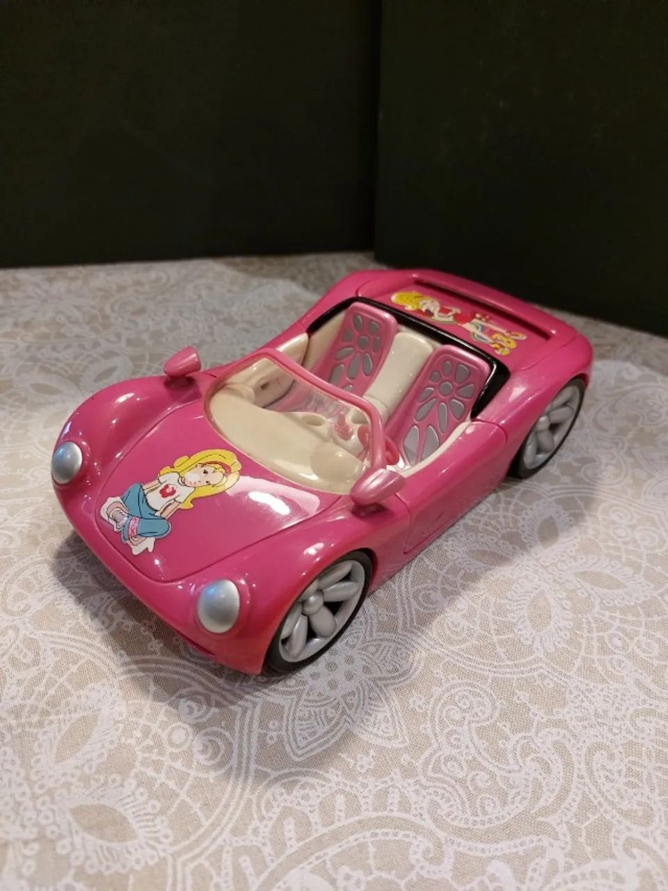 Carro Conversível Rosa - Spin Master 2001 - Brinquedo Vintage