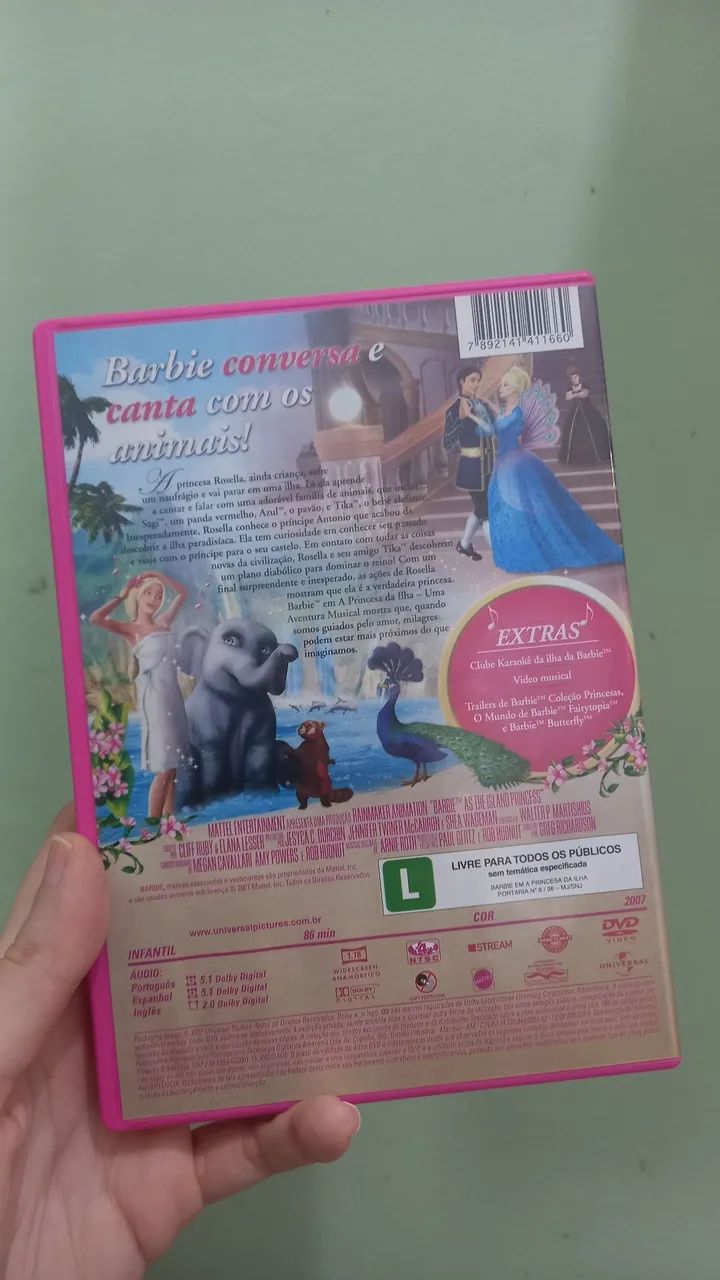 DVD Barbie em a Princesa da Ilha original  - Foto 2
