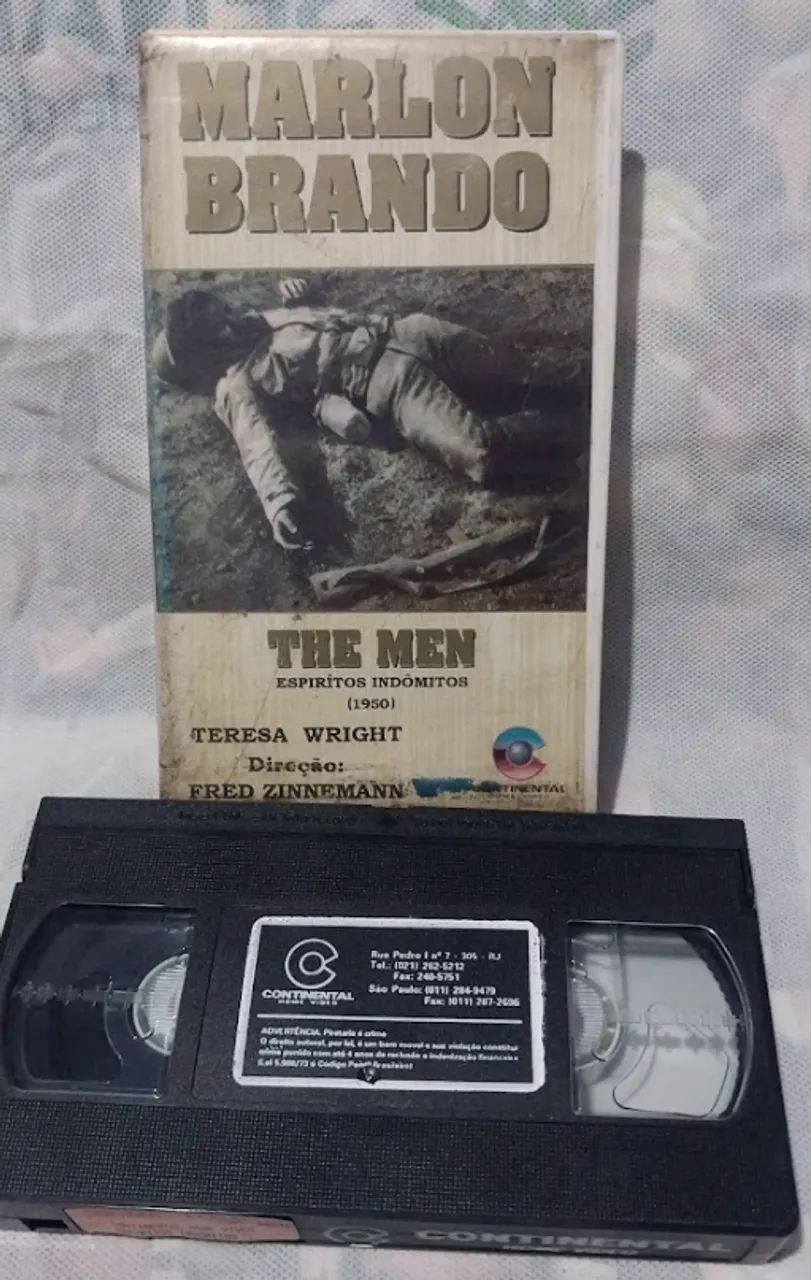 vhs MARLON BRANDO THE MEN RARA 