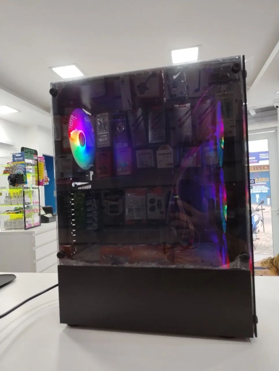 Gabinete RGB Mid Tower Iluminado NOVO - Foto 2