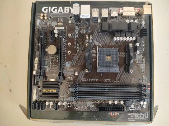 Placa mãe gigabyte AB350M-DS3H v2 - Foto 5