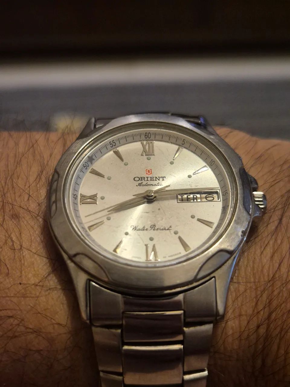 Relógio ORIENT AUTOMÁTICO 469SS006  BRANCO   -   ÓTIMO ESTADO - Foto 4