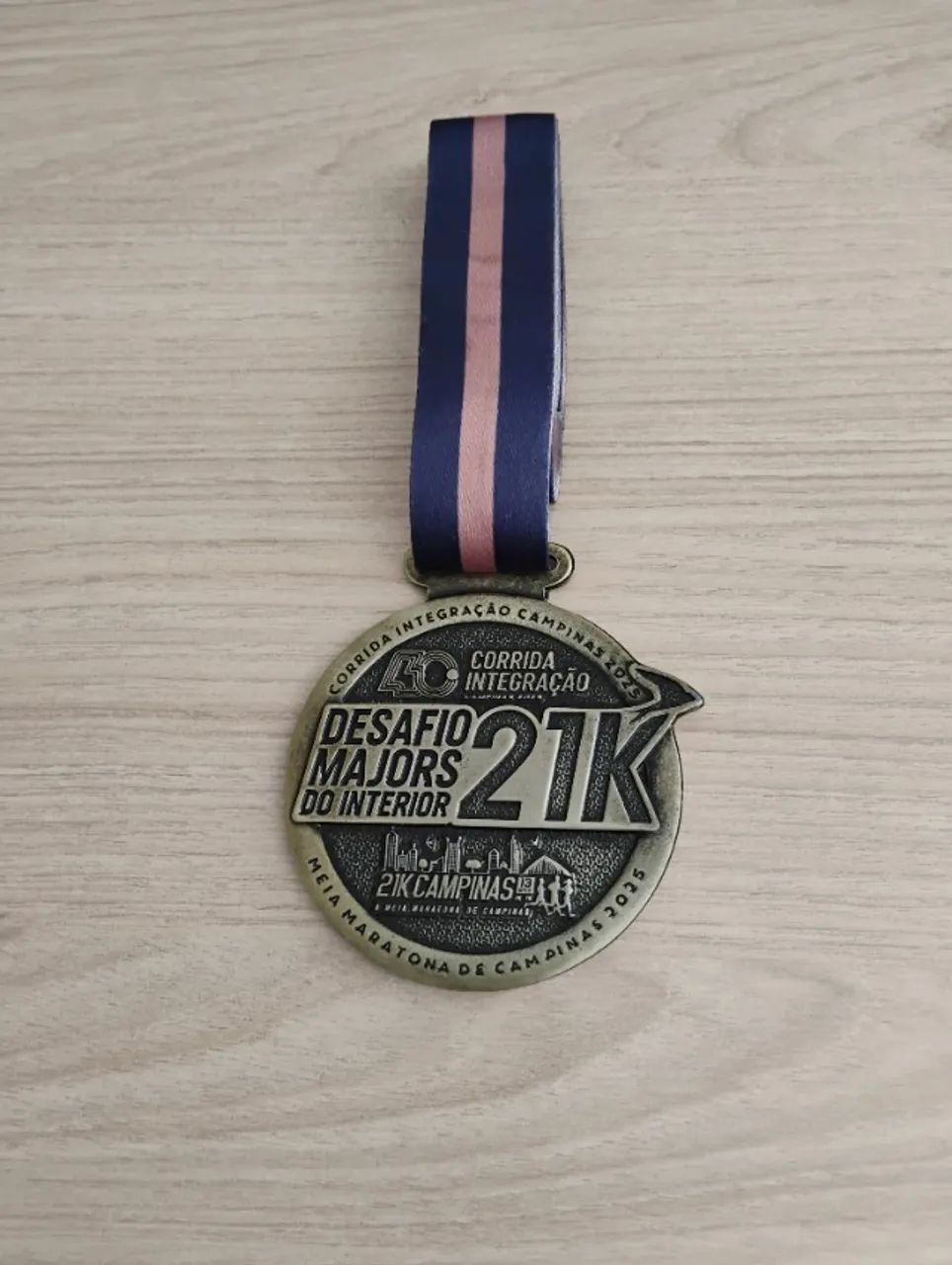 Medalha de corrida - Integração + Meia Maratona de Campinas -Desafio Majors do Interior