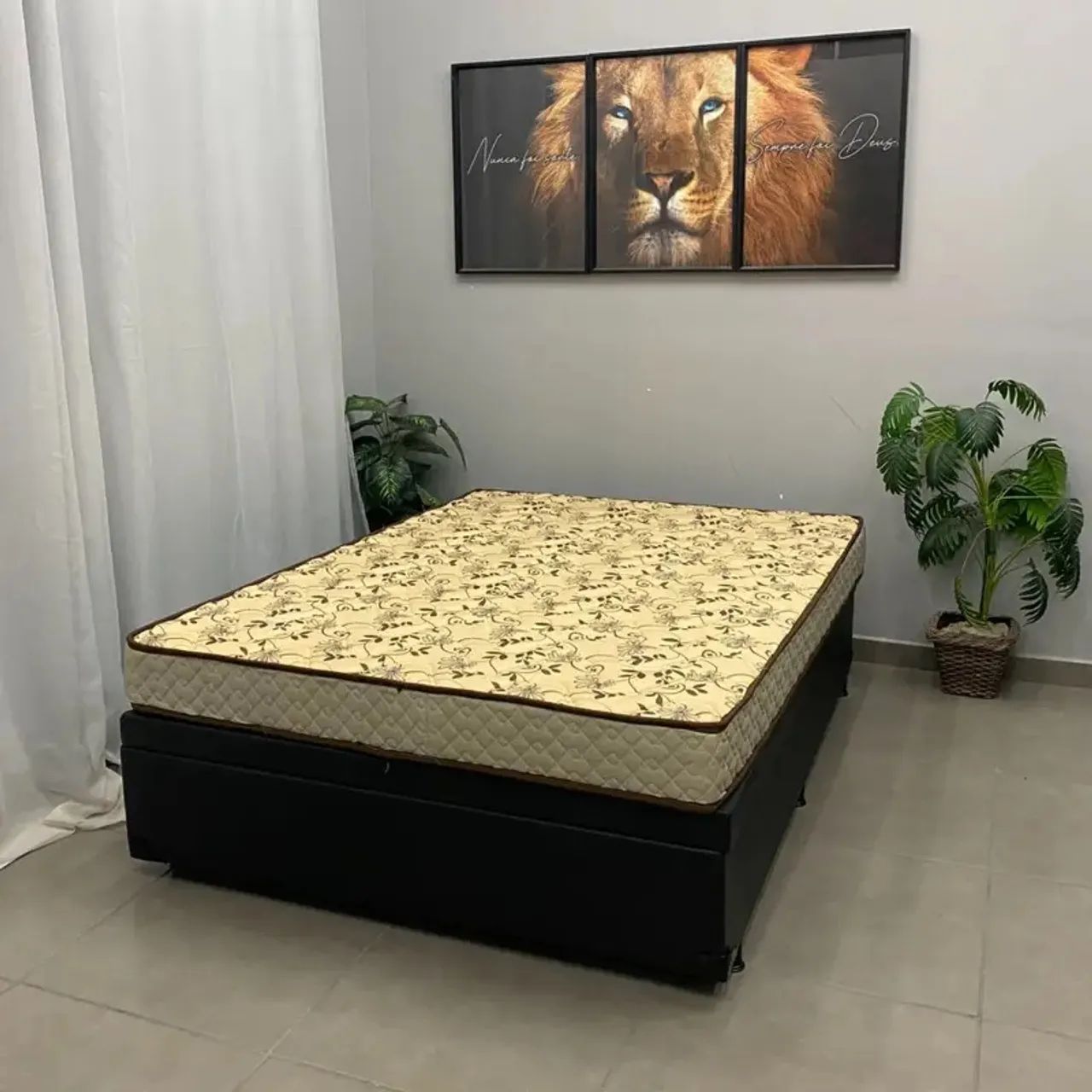Base Baú em Veludo com Colchão Pasquale Wave Casal D33 - pronta entrega  - Foto 4