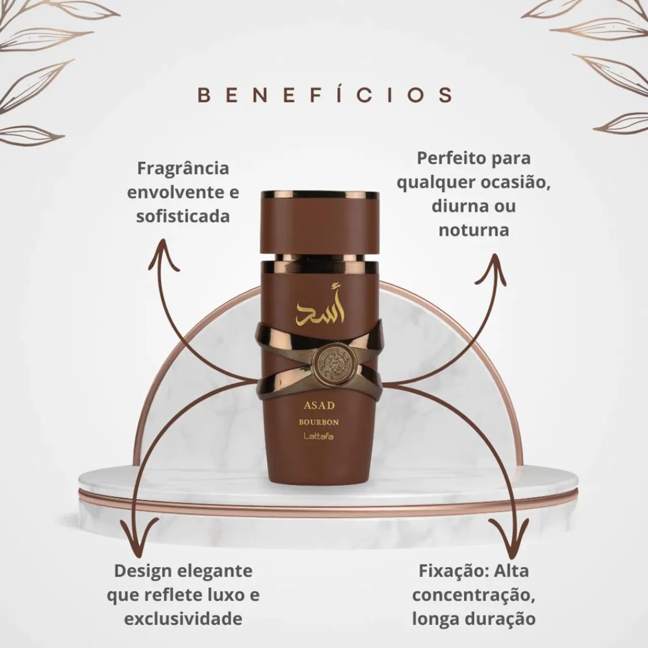 PERFUME ASAD BOURBON LATTAFA ORIGINAL LACRADO - Foto 3