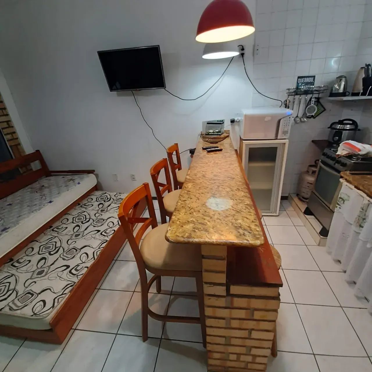Ap 1 dormitório a 20 m da praia - Foto 4