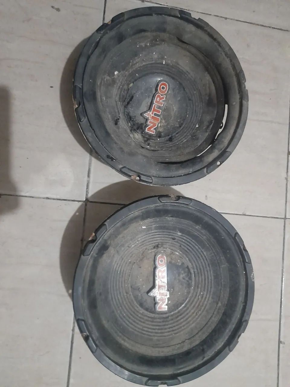 Par de alto falantes nitro pra recondicionar 12 polegadas