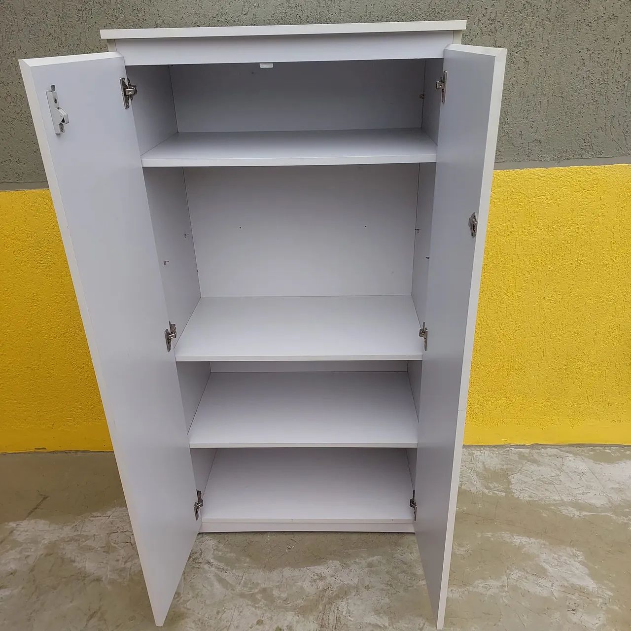 Armário escritório com portas cinza - Foto 5