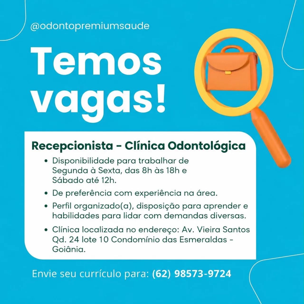 Vaga de emprego.