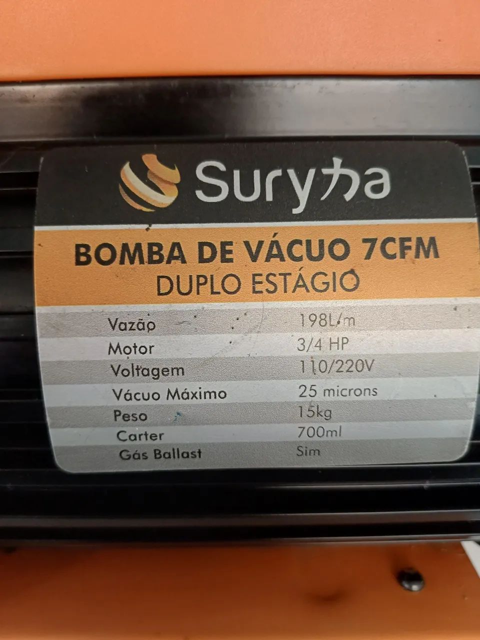 Bomba de Vácuo Suryha 7cfm - Foto 2