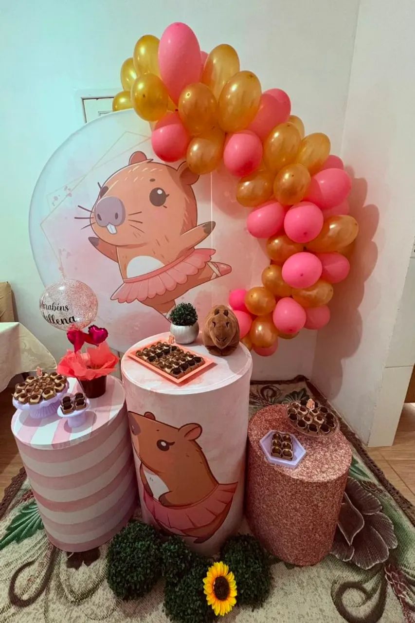 Decoração capivara 