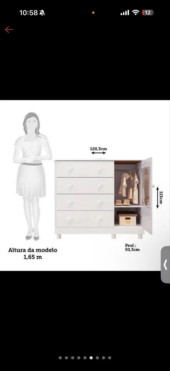 Cômoda e guarda roupa bebê  - Foto 3