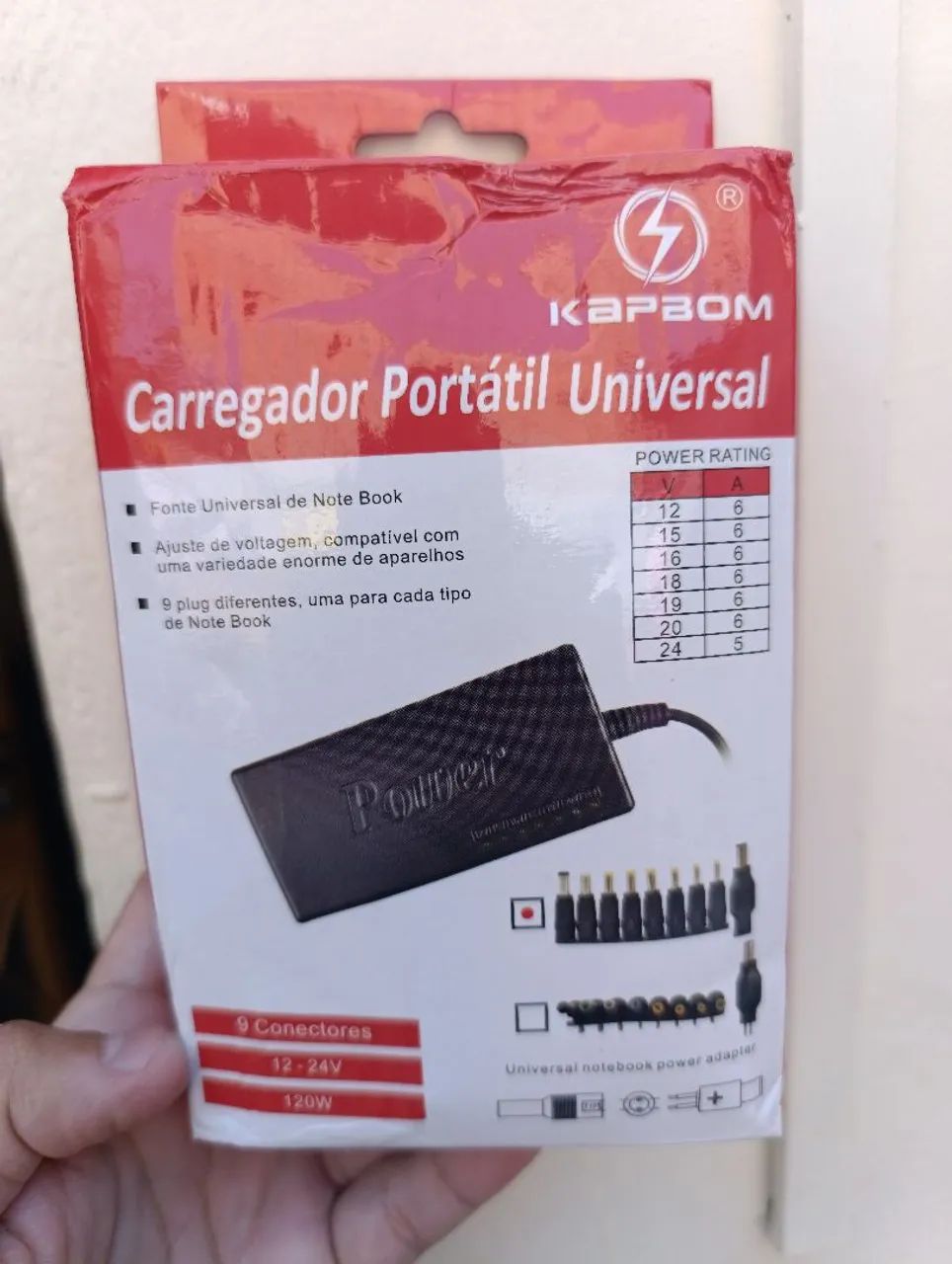 Fonte Carregador Universal Notebook Laptop Computador Nova/Caixa