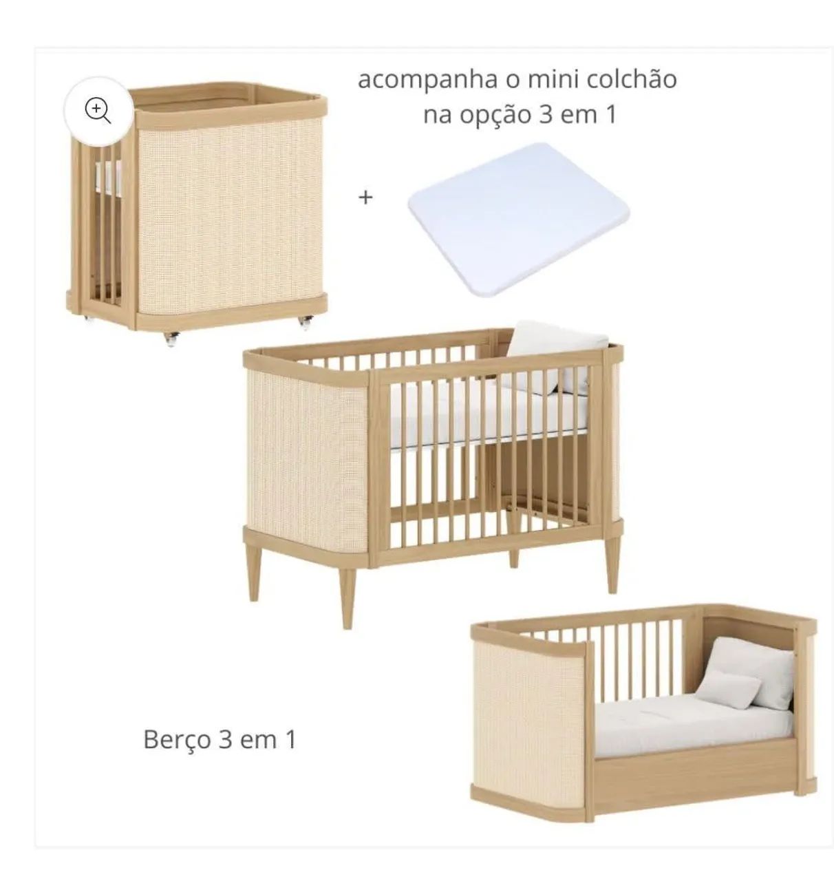 Berço Paglia 3 em 1 - Foto 4