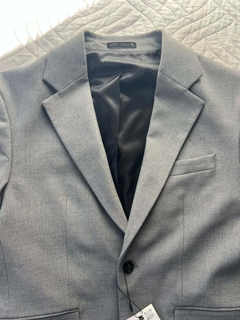Blazer Zara cinza tamanho M  - Foto 2