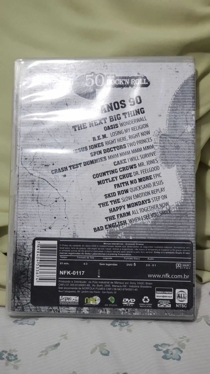 DVD 50 anos Rock n' Roll - Anos 90 The Next Big Thing - CDs, DVDs