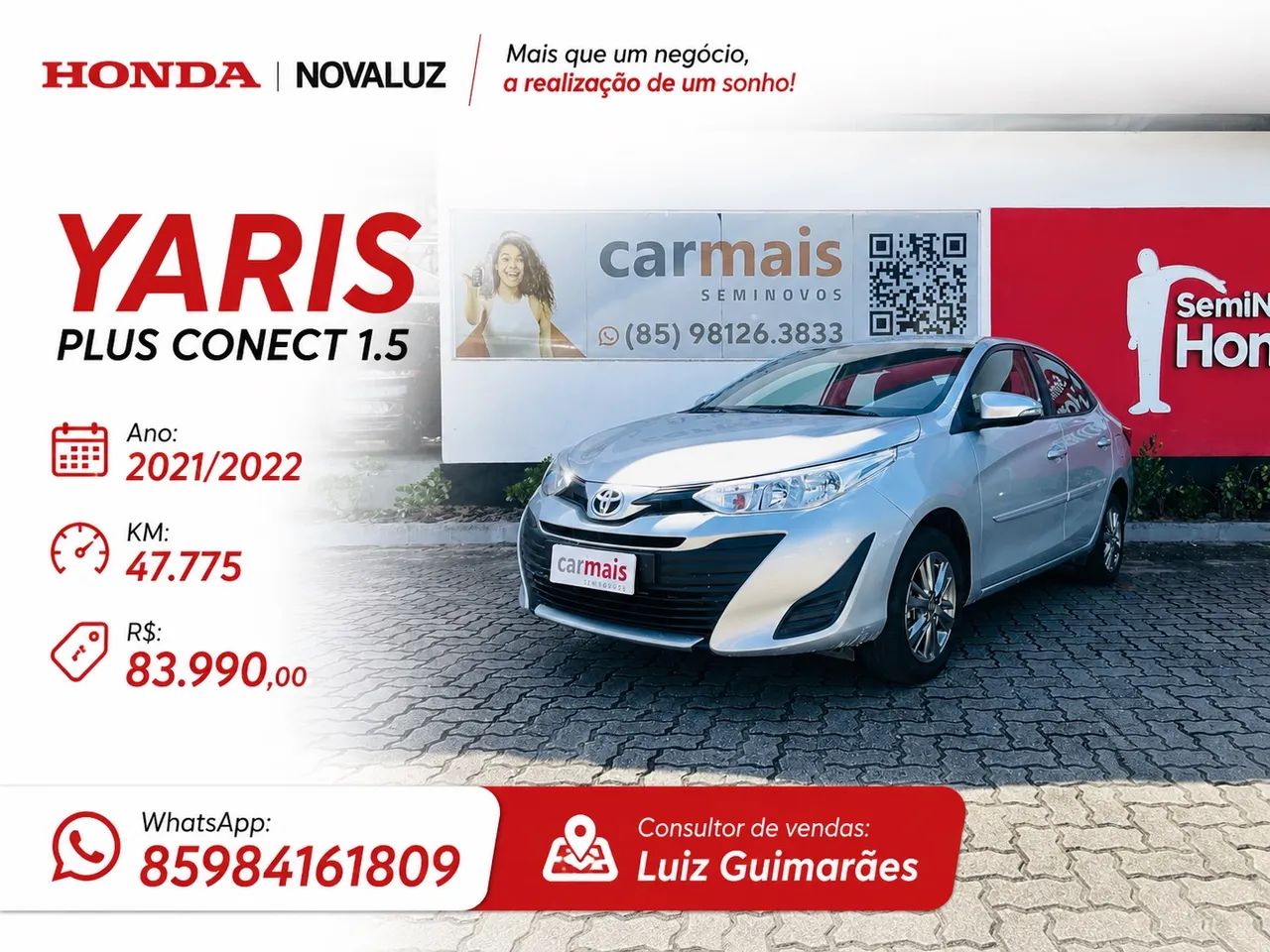 Toyota Yaris YARIS XL Plus Con. Sed. 1.5 Flex 16V Aut 2022