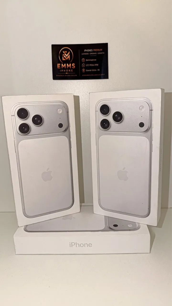 IPHONE 17 PRO MAX SILVER NOVO LACRADO 256GB