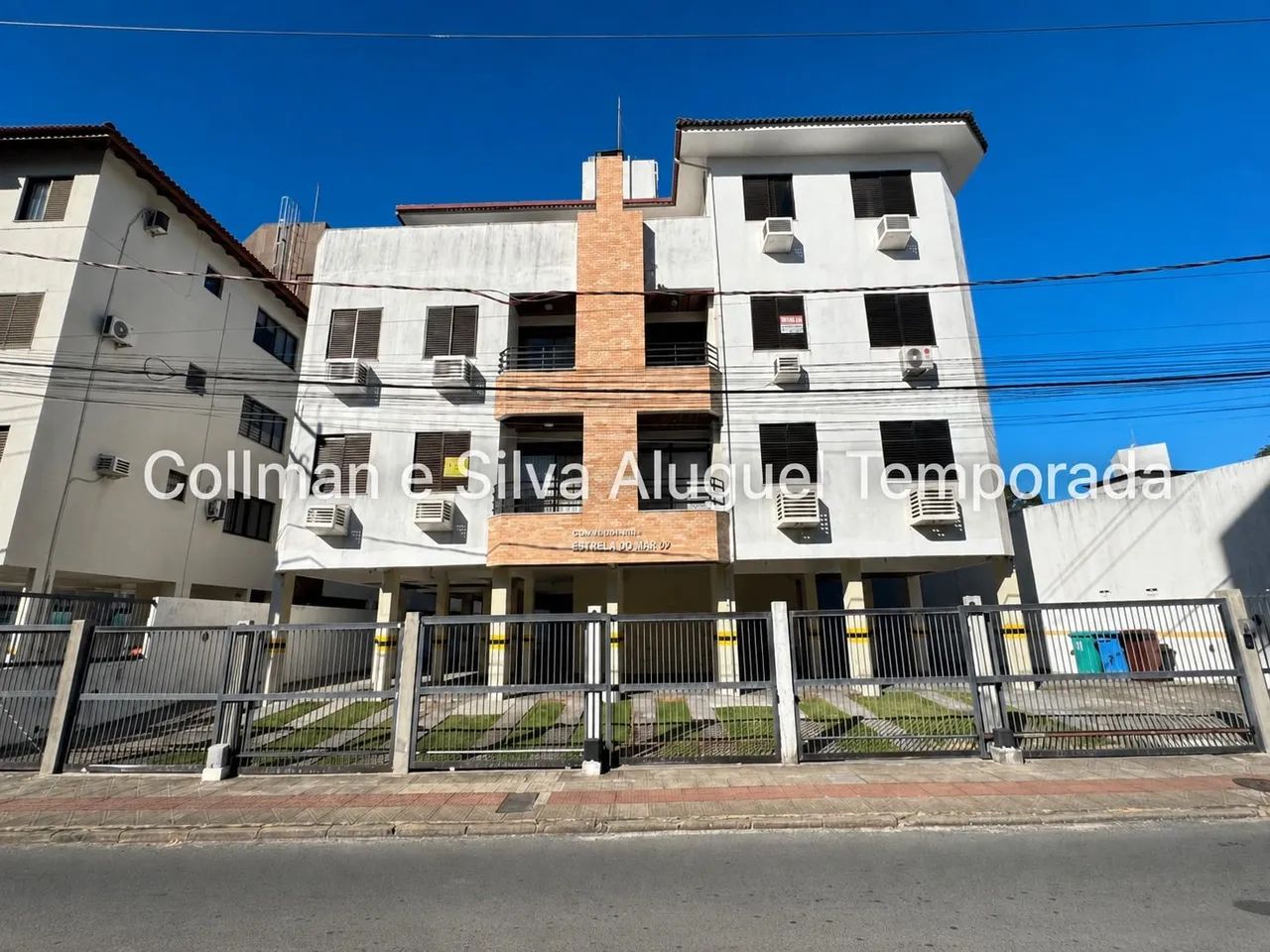 Apto a 150m da praia dos Ingleses para temporada com 2 quartos e 2 banheiros