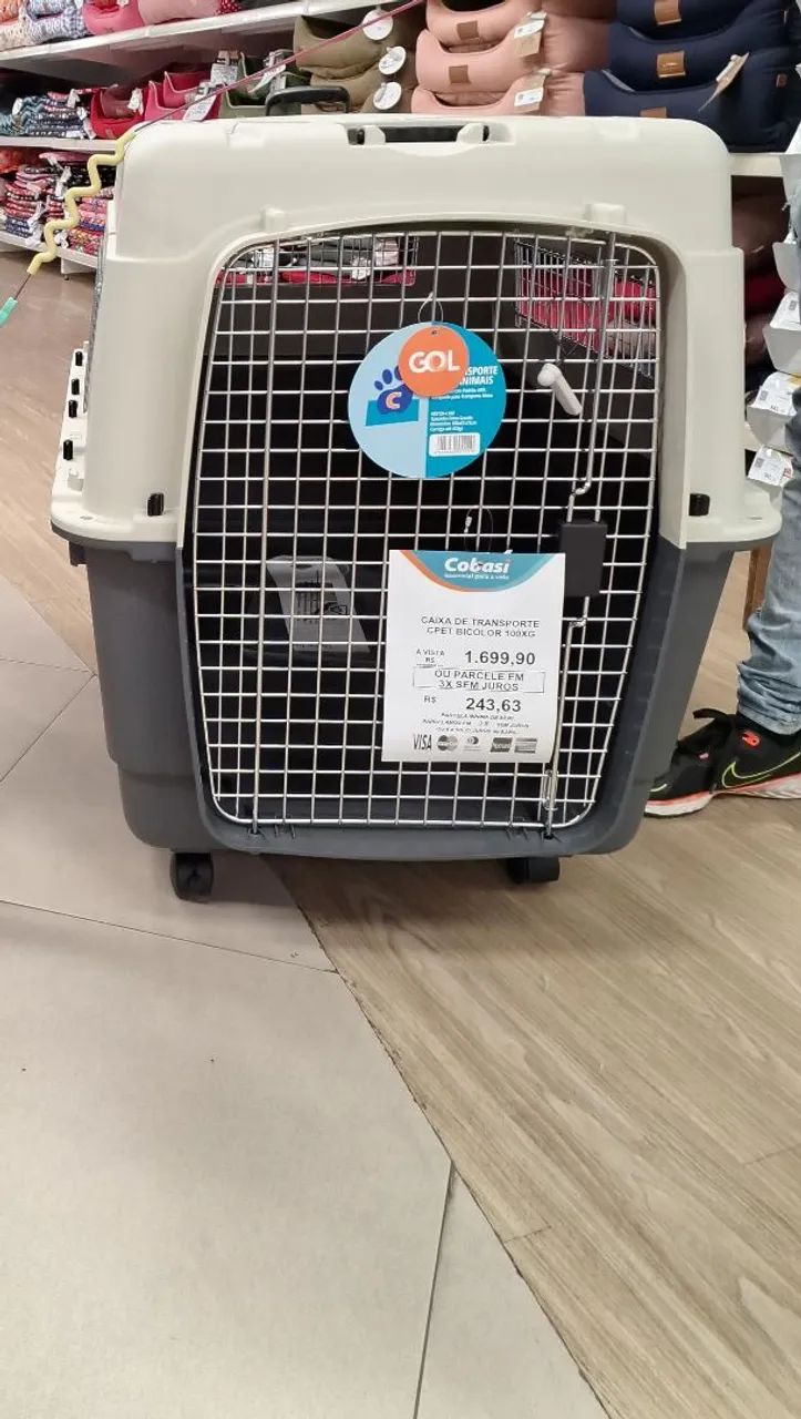 Gaiola de transporte pet nunca usada - Foto 2