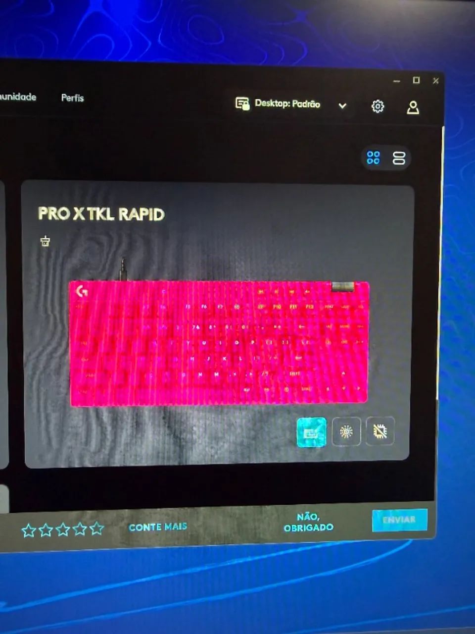Teclado Logitech TKL RAPID MAGENTA - Foto 3