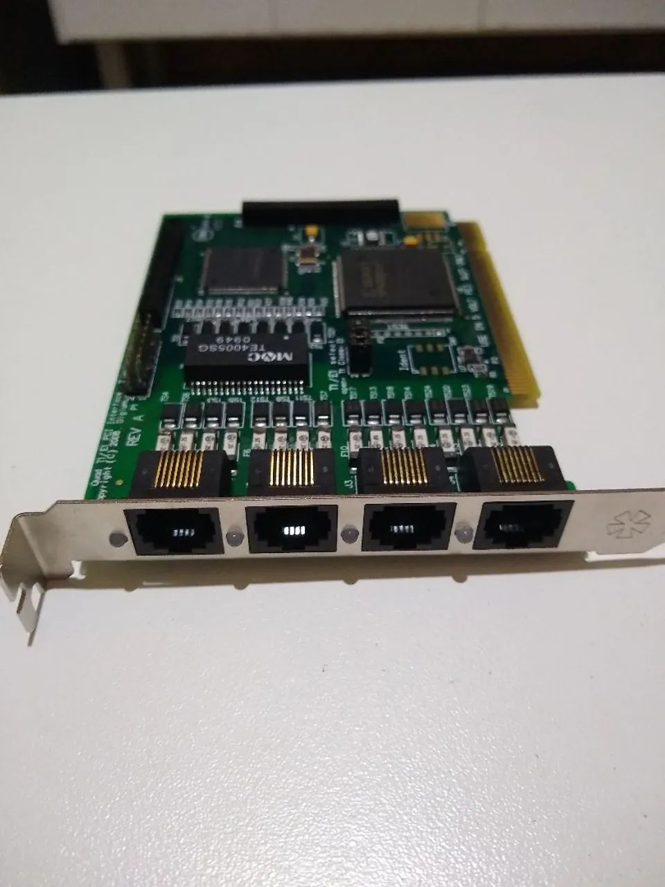 Placa PCI Digium TE405P 4 Portas E1 T1 Asterisk PABX