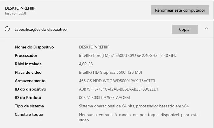 Notebook Dell Inspiron 5558 I7-5500U - Foto 4