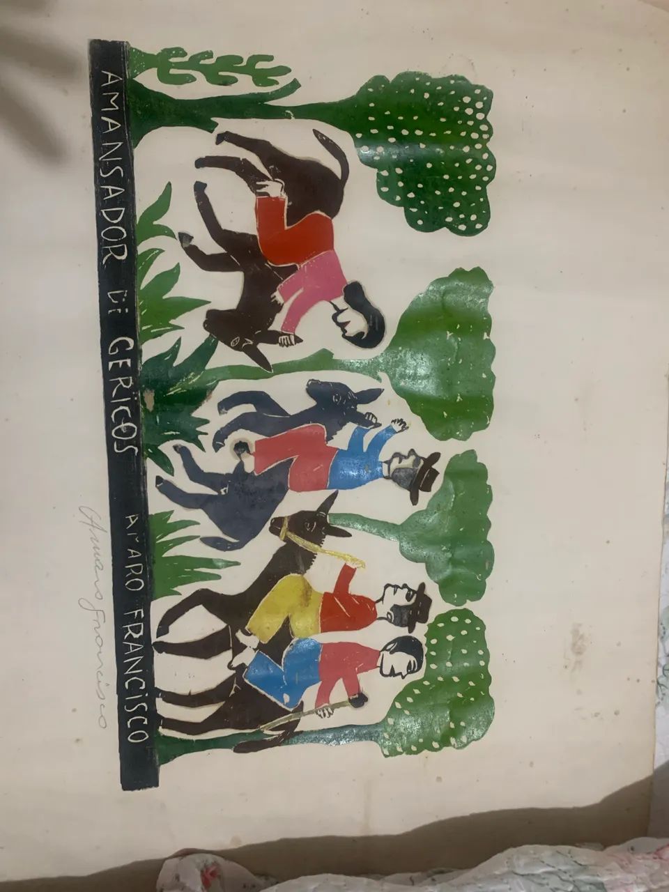 Xilogravura de amansador de gericos de Amaro Francisco  - Foto 4