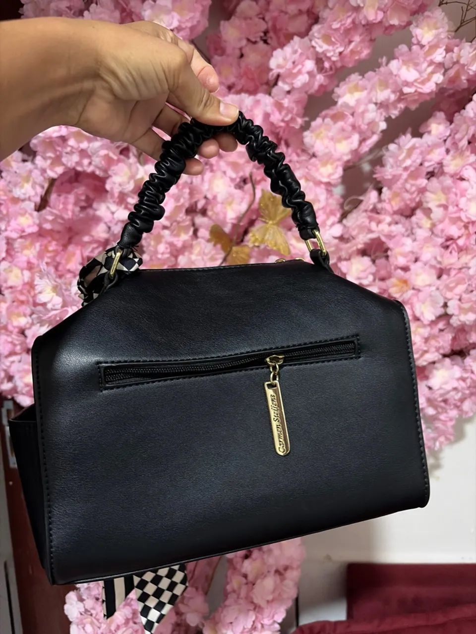 Bolsa Carmen Steffens maleta de mão e alça transversal  - Foto 3