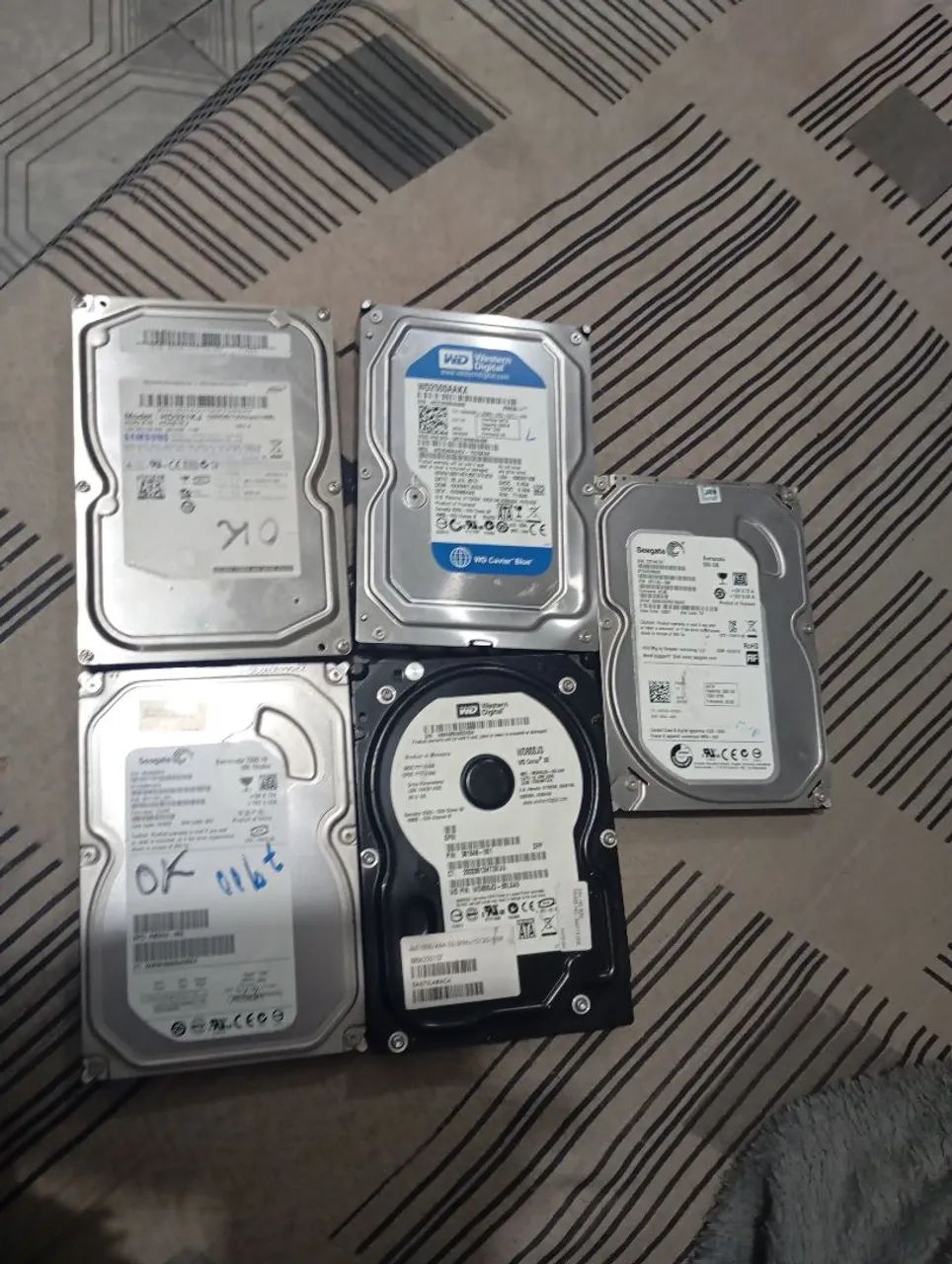 Lote HDs  - 80GB, 160GB e 250GB