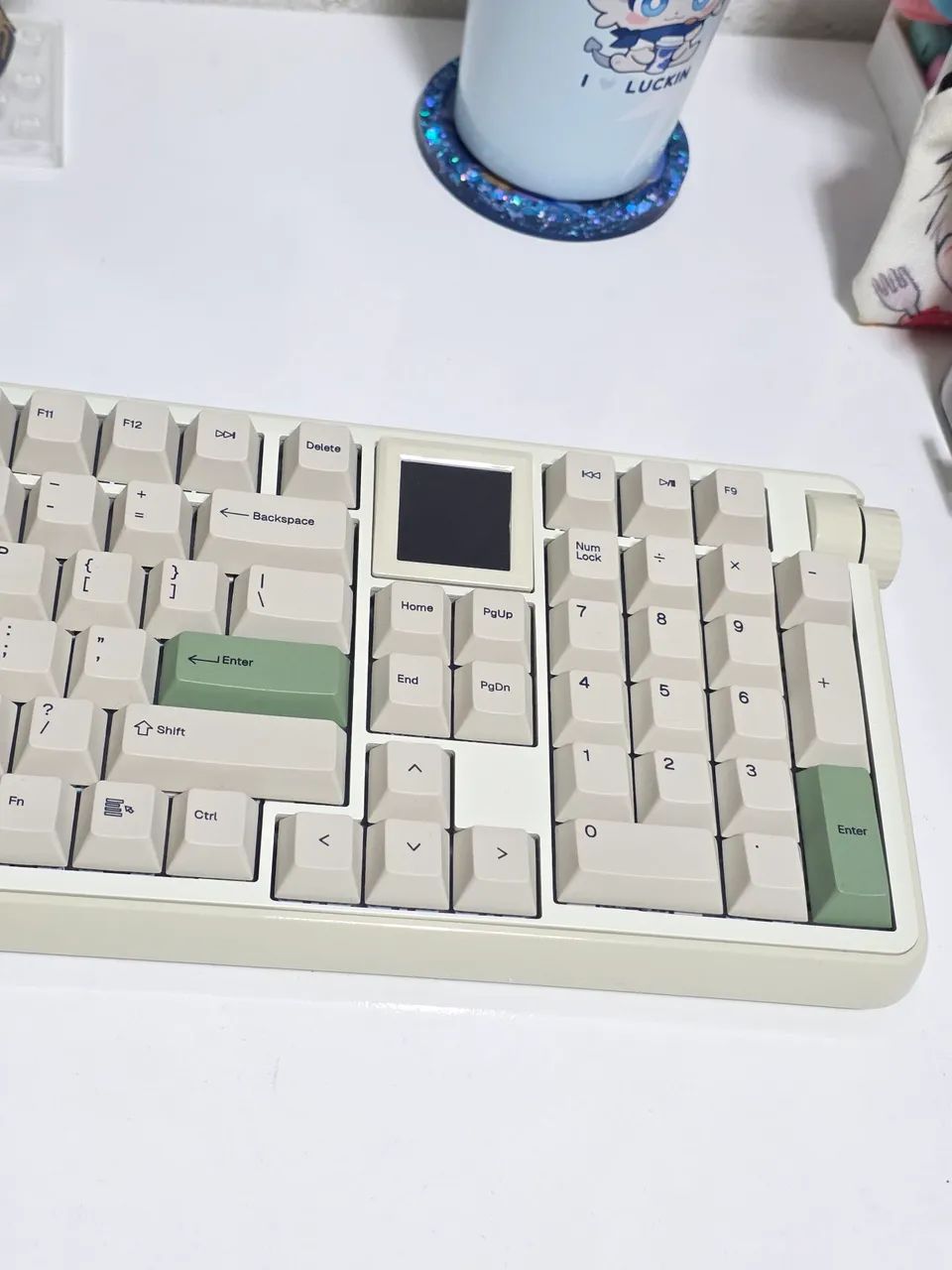 teclado mecânico epomaker rt100 pro com tela - Foto 3