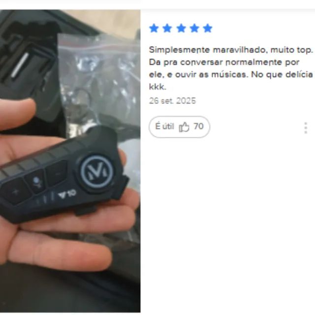 Fone - Intercomunicador para capacete 