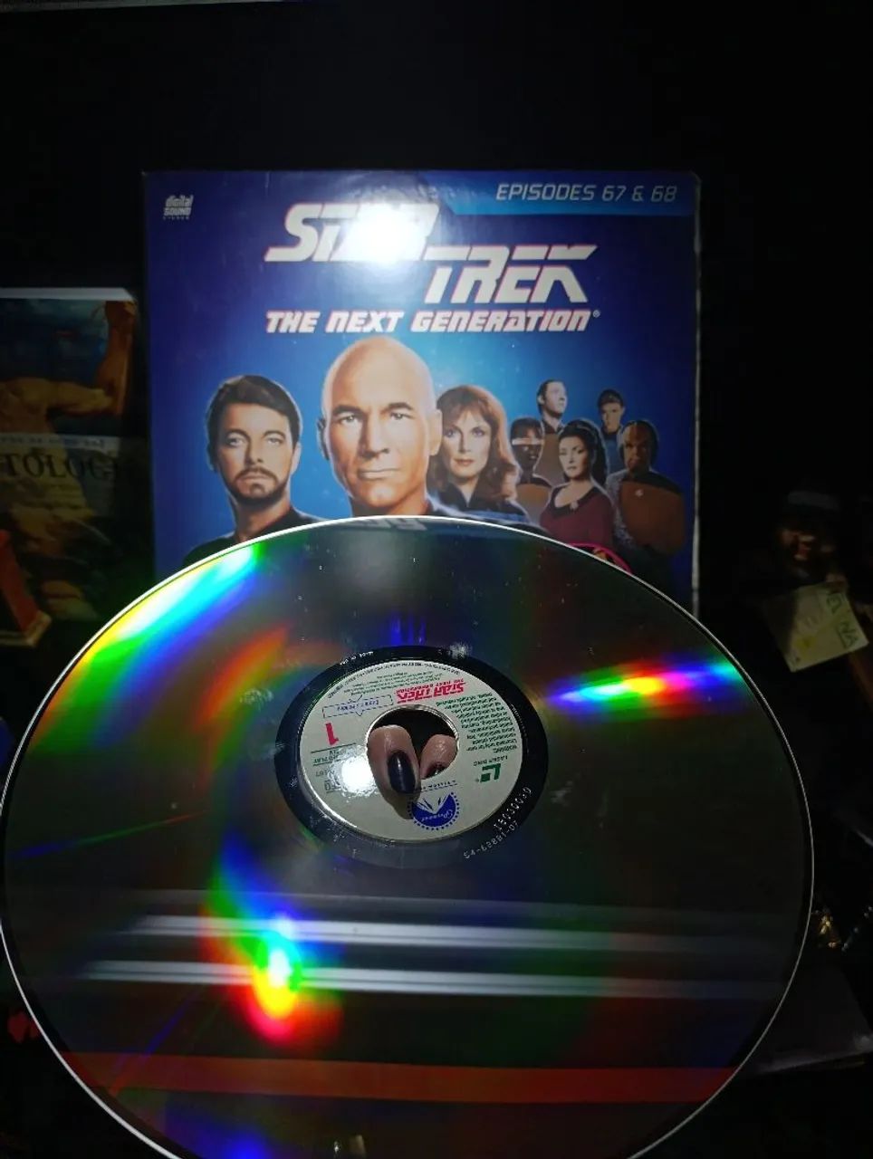  Laser Disc Star Trek The Next Generation 67 e 68 - Foto 2