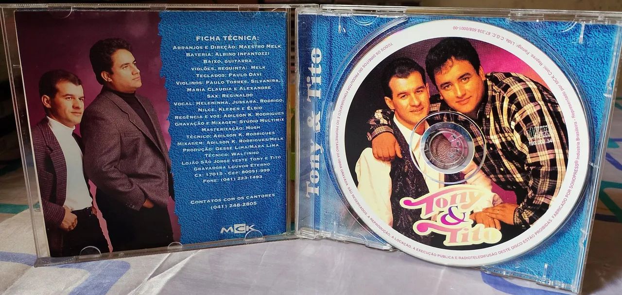 Cd Tony E Tito Deus Cuida De Mim  - Foto 2