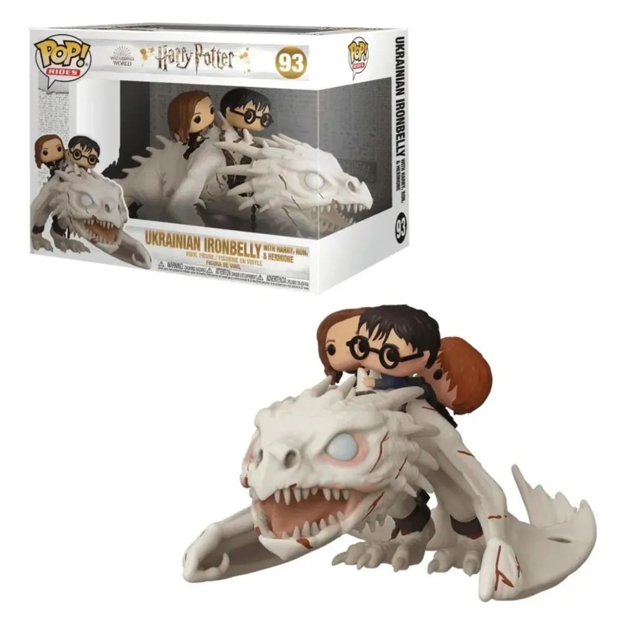Funko pop Deluxe Harry, Hermione e Rony no Dragão 