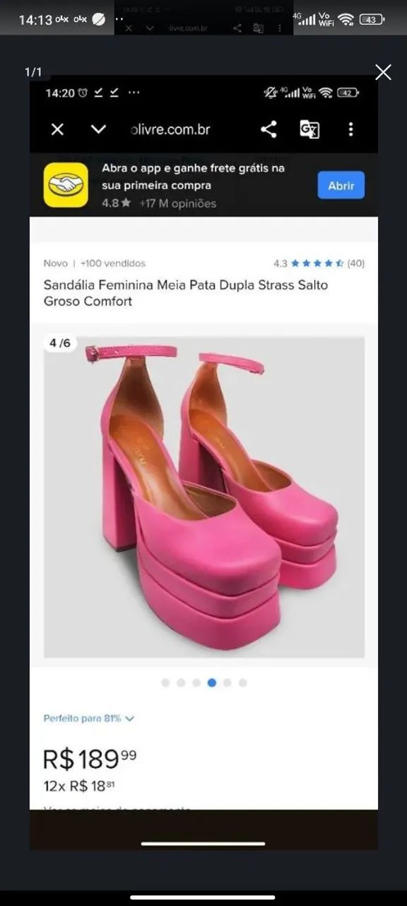Sandália Pink  - Foto 4